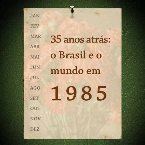 1985年|35 anos atrás: o Brasil e o mundo em 1985